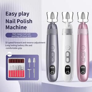Kit de lime à ongles sans fil portable pour ongles en acrylique et en gel, kit de manucure portable pour la maison - Product Image 3