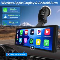 Reproductor Multimedia Estéreo Portátil para Automóvil con Pantalla Táctil de 10.26 Pulgadas, Navegación GPS, Reproductor MP5 Universal para Automóvil, Pantalla MP5 con CarPlay Inalámbrico