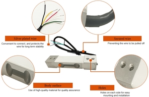 SUP1-T <span class=keywords><strong>250kg</strong></span> Aluminiumlegierung IP65 Mikro-Kraftsensor Einzelpunkt-Wägezelle mit 0,05% Genauigkeit und OIML C3 Zertifizierung - Product Image 4