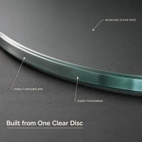 Table basse de salle à manger solide à plateau en verre, design moderne, verre trempé de 10 mm d'épaisseur, finition sûre et polie, prix bas