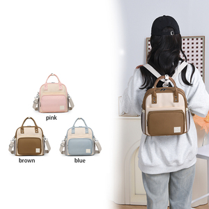 Nuevo bolso multifuncional informal versátil para mamá, gran capacidad, moda personalizada, bolsa de pañales para madre y bebé, mochila informal OEM para bebé - Product Image 6