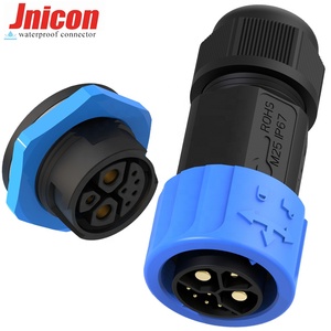 Jnicon M23 impermeable IP67 conector de alimentación hembra macho conector de batería <span class=keywords><strong>Xlr</strong></span> a enchufe 2 + 1 + 5 Pin controlador conector <span class=keywords><strong>Cable</strong></span> Ebike - Product Image 3