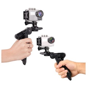 Empuñadura de pistola portátil <span class=keywords><strong>Mini</strong></span> trípode 2 en 1 con mango de rotación Estabilizador Adaptador de montaje de trípode Photo Studio Hand Grip Soporte de mesa - Product Image 1