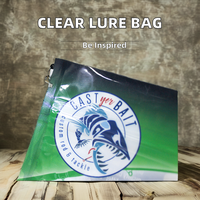 Sac en plastique d'emballage d'appâts de leurre de pêche transparent avec trou de suspension Surface d'impression étanche à l'humidité et gravure pour un usage alimentaire