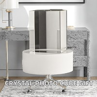 Expédition rapide, cube photo 3D en cristal K9 de luxe, durable, gravé au laser, souvenir, cadeau, 60*60*90mm