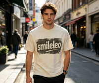 Camiseta de Hombre de Algodón Grueso, Estilo Vintage, con Estampado Gráfico Personalizado, Talla Grande