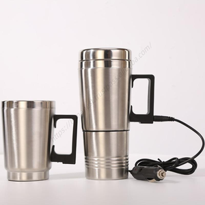 Venta al por mayor A2729 Taza térmica portátil de 12V/24V para exteriores, tazas para beber, vasos térmicos para coche con asa - Product Image 1