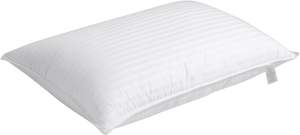 Hôtel et hôpital blanc 100% coton Standard Queen et King Size Percale Down Proof Pillow Shell avec gousset et passepoil - Product Image 5