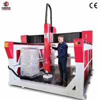 Machine de fraisage CNC rotative à 4 axes pour sculptures en mousse 3D 4D 5D