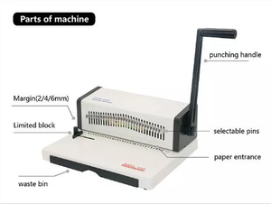 Nanbo H300 Poinçonneuse manuelle pour papier de bureau <span class=keywords><strong>Perforateur</strong></span> à double <span class=keywords><strong>fil</strong></span> pour feuilles mobiles 30 trous - Product Image 2