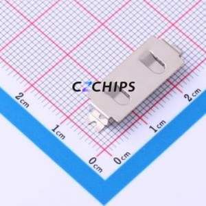 MY-2032-16 Button & Strip Battery Connector SMD Connector Battery Clip CR2032 Phosphor Bronze Nickel - Product Image 1