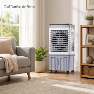 FJ-820DLR Enfriador de Aire por Evaporación con Control Remoto, Tanque de Agua de 25L, 4500 CMH, Ventilador de Enfriamiento, Proveedor OEM Personalizado para el Mercado Global - Product Image 1