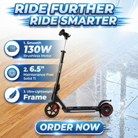 Trottinette électrique pour enfants Safety First avec moteur 130W, phare et éclairage au sol