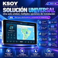 KSOY Universel 9 pouces 10 pouces Android 16 8 + 128G USB 8 Core 360 Caméra Commande au Volant Voiture Multimédia Voiture Lecteur DVD