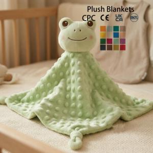 Doudou en peluche Minky à pois en forme <span class=keywords><strong>de</strong></span> renard, couverture <span class=keywords><strong>de</strong></span> sécurité apaisante pour bébé et tout-petit, couverture sensorielle pour l'<span class=keywords><strong>heure</strong></span> du <span class=keywords><strong>coucher</strong></span> des enfants - Product Image 3