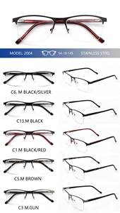 Montura de anteojos de Metal inoxidable negro de estilo Vintage Unisex, lentes Ópticas Clásicas Vintage para mujeres y hombres, gafas de miopía de colores - Product Image 2