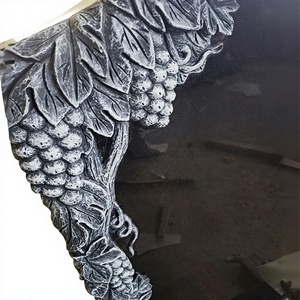 Sculpture d'angle en granit bleu perle, sculpture antique en granit, pierre tombale, monuments funéraires - Product Image 4