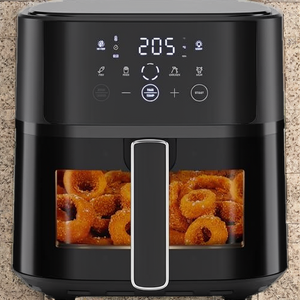 เชฟแมน หม้อทอดไร้น้ำมัน ควบคุมด้วยระบบสัมผัส 4 โปรแกรมตั้งค่าล่วงหน้า เทคโนโลยีไฮ-ฟราย ทอดกรอบพิเศษ ตะกร้าพลาสติกเคลือบสารกันติด ล้างในเครื่องล้างจานได้ สีดำ - Product Image 2