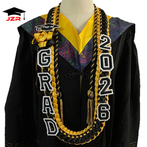 Guirnalda de Graduación de Moda con Cinta de Satén de Doble Trenzado, Regalo para Graduados, Guirnaldas de Graduación de Poliéster, Clase de 2026 - Product Image 3