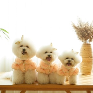 Haustier-Winterkleidung Doppelseitiges Fleece Verdickte Kleidung für Hunde und Katzen Niedliches Karomuster-Outfit - Product Image 2