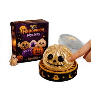 Boîte Mystère de Pâtes à la Viande d'Halloween – Cadeau Surprise, Fournitures de Fête, Jouet Squishy Anti-Stress en Forme de Fantôme - Product Image 1