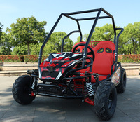 Kart à pédales 2024, tout nouveau, 4 roues, 125cc, 2 places, mini buggy en acier et plastique ABS, capacité de charge de 200 kg