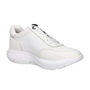Baskets pour hommes Callaghan blanches, hauteur de talon 4 cm, en toile, chaussures tendance - Product Image 2