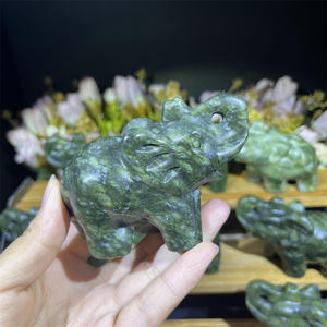 Vente <span class=keywords><strong>en</strong></span> gros de sculptures d'animaux <span class=keywords><strong>en</strong></span> serpentine gravées, artisanat <span class=keywords><strong>en</strong></span> cristal naturel, <span class=keywords><strong>sculpture</strong></span> d'éléphant <span class=keywords><strong>en</strong></span> quartz de guérison, tendance mode - Product Image 3