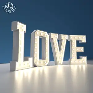 Aşk klasik ışık evlen benimle ışıkları Marquee mektup 4ft Led büyük sayılar 3d plastik harfler