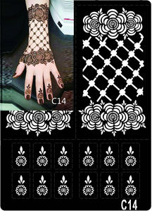 Pegatinas de tatuaje temporal de <span class=keywords><strong>Henna</strong></span> marrón personalizadas, patrón de encaje, tatuajes, misterio, flor de Mandala Sexy, pegatina de <span class=keywords><strong>Henna</strong></span> impermeable - Product Image 5