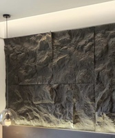 Long temps nouvelle arrivée pilier panneau colonne décorative artificielle 3D PU faux PU panneaux muraux en pierre de roche