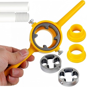 Integrated Internal & External Pipe Threading Tool, 2025 New Electric Drill Compatible Pvc Pipe Threader Kit Pipe Thread Cutting Tool 1 2 Dn15 3 4 Dn20 - View #7