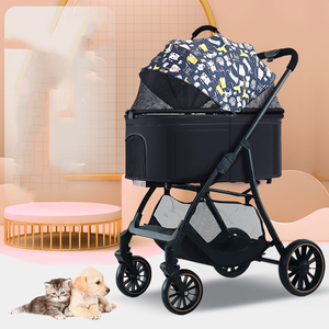 Bốn Bánh Thân Thiện Với Môi Có Thể Gập Lại Sắt Không Thấm Nước Hãng Hàng Không Đã Được Phê Duyệt Vật Nuôi Xe Đẩy Cho Mèo Chó Nhỏ Trọng Lượng Nhẹ 25Kg Max Tải - Product Image 5