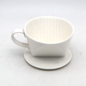 ชุดดริปกาแฟสีขาวพิมพ์โลโก้ได้ตามต้องการตัวกรองกาแฟเซรามิกโอริงะมิขายส่งสำหรับงานหัตถกรรมและความสง่างาม - Product Image 6