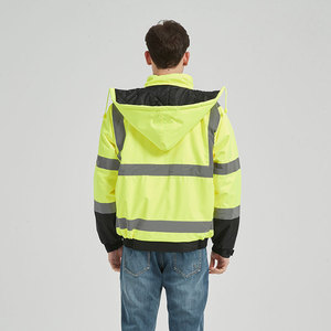 Bán buôn nhà máy tùy chỉnh chống cháy không thấm nước thoáng khí phản quang hi-vis an toàn Áo khoác bảo hộ lao động Áo khoác thợ hàn - Product Image 2