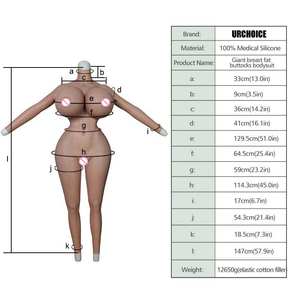 Traje de cuerpo Sexy realista para travestis de hombre a mujer, pechos grandes de silicona y forma de pecho de cadera para travestis - Product Image 4