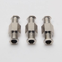 Seringue ou connexion de distribution utiliser laiton revêtu de nickel métal femelle à femelle connecteur Luer Lock raccords Luer mâles