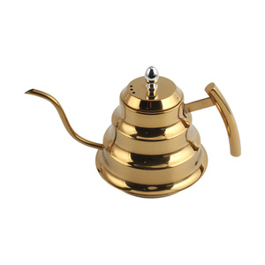 กาต้มน้ำคอห่านสแตนเลสพรีเมียมเคลือบทองสำหรับชงกาแฟดริป - Product Image 4