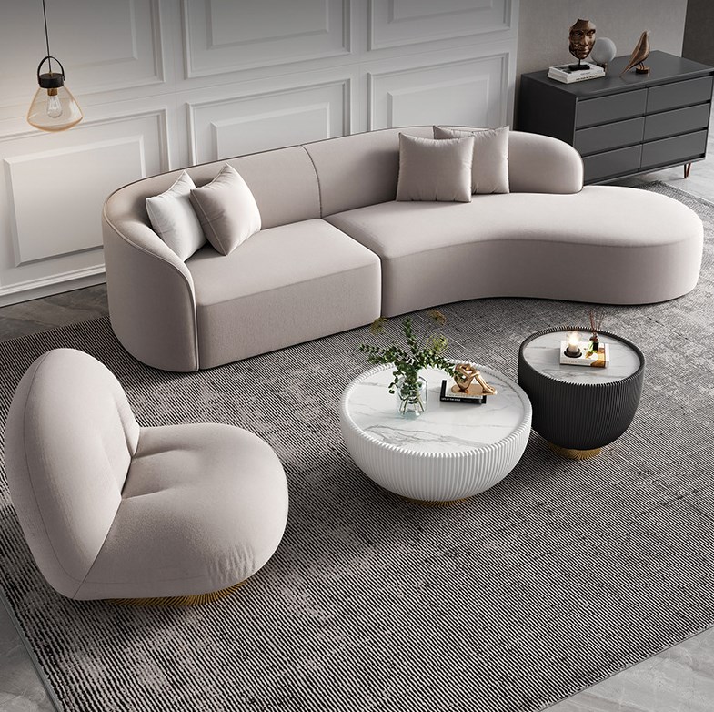 Luxushotel Nachtclub Spielhaus hölzernes graues Sofa-Set Sitze Wohnzimmermöbel China Dreisitzer Stoff-Schlafsofa