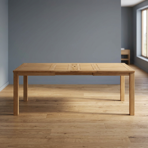 Modern Solid Wood Extendable Dining <b>Table</b> Eco-Friendly Portable Rectangle Outdoor Garden Patio Furniture Home Use 8 Seater - Product Image 2