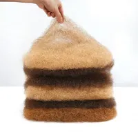 Meilleure vente QVR haute qualité brésilien Remy Afro crépus en vrac cheveux vierges bouclés ruban pour Dreadlocks tresses point culminant