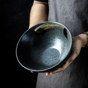 Ensemble de vaisselle pour Restaurant, bol <span class=keywords><strong>Ramen</strong></span> en pour salade de riz, bol en céramique <span class=keywords><strong>japonais</strong></span> fait à la main, vente directe d'usine, 6 pièces - Product Image 3