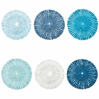SOUPLATES EN PAPIER NATUREL 6 ASSORTIES OCEAN