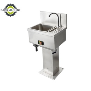 Piscina de Desinfección de Cuchillos de Acero Inoxidable Plateado con Pedal y Tanque de Lavado de Manos para <span class=keywords><strong>Talleres</strong></span> de Mataderos de Alimentos - Product Image 5