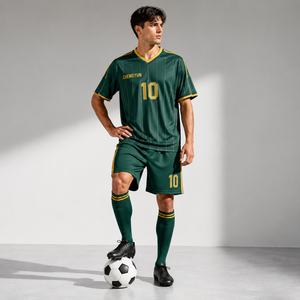 Camiseta de Fútbol Personalizada, Uniforme de Fútbol Ecológico de Poliéster Reciclado, Diseño en 1 Día, Muestra en 3 Días, Estilo Retro - Product Image 1