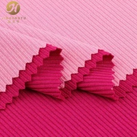 Tissu côtelé 2x2 en gros, 230 g/m², 188 cm de large, 95 % polyester, 5 % élasthanne, toucher coton, effet rafraîchissant, pour vêtements, en stock