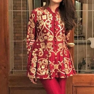 Latest-Stylish-Indian/Pakistani-Party-Wear-Embroidery work on Beautiful-Kurta-<b>Pant</b> dress for Party & Wedding wear=2020. - Product Image 1