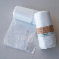 10x15 11x19 11x20 12x20 feuille de rouleau en plastique PE transparent plat HDPE Poly sac avec gousset latéral en relief pour une utilisation d'exposition de supermarché