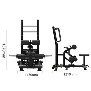 Placa de ejercicio de glúteos de entrenamiento de fuerza comercial profesional de alta calidad, máquinas de empuje de cadera de pie cargadas - Product Image 2