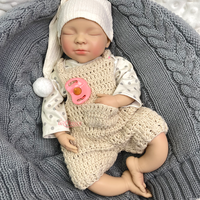 Poupée Reborn en Silicone Ultra Réaliste de 20 Pouces avec Texture de Peau, Faite à la Main, Bébé Nouveau-né Réaliste pour Collection ou Cadeau de Fêtes